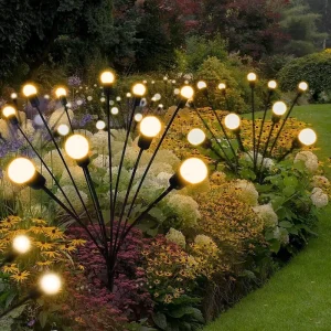 Outdoor Solar Energy with 6/8/10/12Led Flashing and Swinging Firefly Lights Outdoor Park Villa Lawn Lights