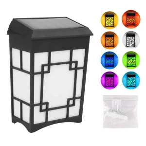 Outdoor Solar Garden Wall Light IP65 Waterproof PIR Motion Sensor Security Night Lamp Yard Path Fence