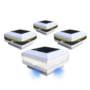 Outdoor Solar LED Fence Post Cap Light 4×4 5×5 Garden Illumination IP65 for Landscape Pathway Illuminated Pillar for Fence Posts