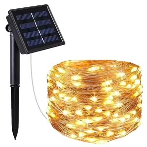 Outdoor Solar LED Lamp String Waterproof Fairy Light String for Christmas Festive Garden Decorations Decorative Lighting