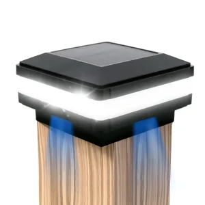 Outdoor Solar LED Post Cap Light Waterproof Garden Post Lights with 5 Years Long Time Warranty IP65 Rating