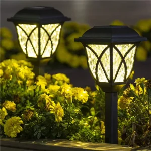 Outdoor Solar Lawn Light IP65 Changing Garden Solar Power Lamp for Landscape Path Yard Pathway Lights
