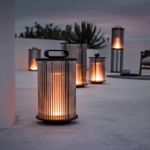Outdoor Solar Modern Fashion LED Floor Lamp IP65 Waterproof Garden Floor Lights Terrance Ground