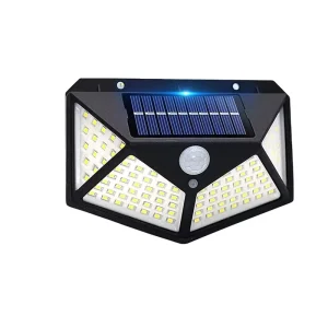 Outdoor Solar Powered Garden Lamp 100 Led Waterproof Motion Sensor Solar Wall Garden Lights