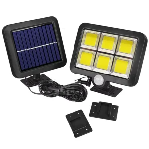Outdoor Solar Powered Garden Lamp 120 Core COB Waterproof Motion Sensor Solar Wall Garden Lights