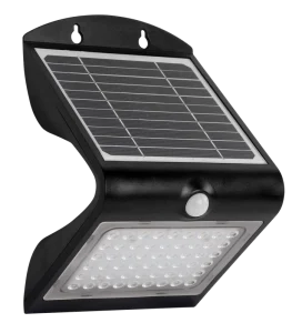 Outdoor Solar-Powered LED Wall Lights IP65 Waterproof with PIR Motion Sensor for Garden and Fence