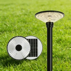 Outdoor Solar Powered Street Light 3 Color Temperature Motion Sensor IP65 Waterproof Garden Lamp