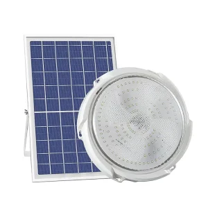 Outdoor Solar Remote-Control LED Ceiling Light Round Balcony Sensor Light