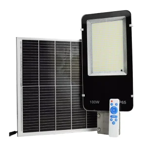 Outdoor Solar Smart Street Light Remote Control and Day and Night Sensor Ip65 Waterproof 60w 100w 200w Led Street Light