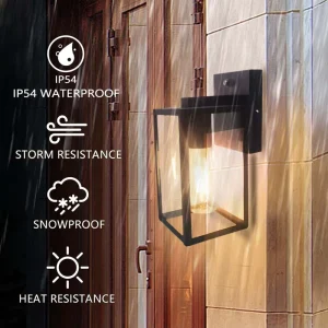 Outdoor Solar Wall Light E26 E27 LED Landscape Lighting