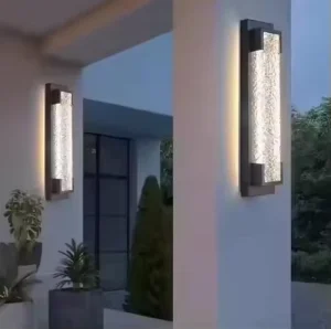 Outdoor Stainless Steel Wall Sconce Light Garden Exterior Decorative Lighting Long Wall Lamps