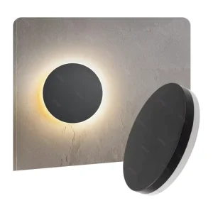 Outdoor Stair Bedroom Decoration Circular Bracket Light Indoor Wall Lamp Modern Aluminum and Glass Sconces Round Led Wall Light