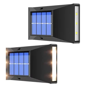 Outdoor Super Bright IP65 Waterproof Garden Yard Wall Lamp 6 LED Solar Light