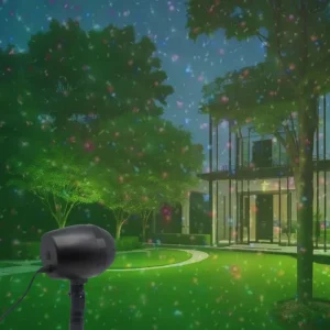 Outdoor Tricolor Projection Lamp Firefly Garden Electric Power Supply Christmas Holiday Lights IP44 Rated Remote