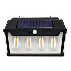 Outdoor Tungsten Wall Light LED Warm Bulb Solar Power Wall Light Solar Sensor Light for Patio Garden