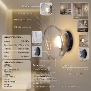 Outdoor Wall Lamp Villa Courtyard Waterproof Decorative Landscape Wall Lamp Pathway Lights