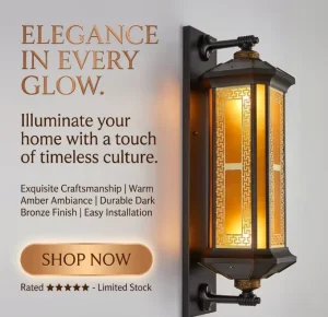 Outdoor Wall Lamp Waterproof Courtyard Light Chinese Style Wall Light For Outdoor Balconies Gardens Villas LED Wall Light