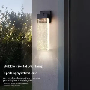 Outdoor Waterproof Bubble Wall Lamps Simple Square Garden Decor Aluminum Corridor LED Wall Lamps