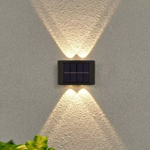 Outdoor Waterproof Garden Decorative Solar Wall Lights IP65 Rating LED Light Source