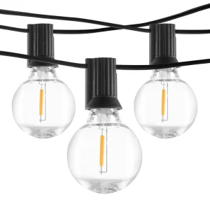Outdoor Waterproof Garden Edison Style Light 25ft 50ft 100ft G40 Globe String Lights With US and UK Plug