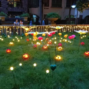Outdoor Waterproof Garden Lights LED Firefly Swaying Lights Holiday Decoration