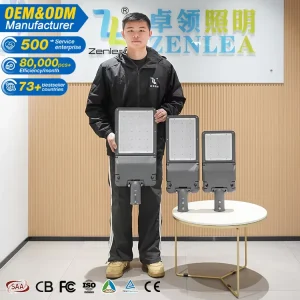 Outdoor Waterproof IP66 Streetlight Die-Cast Aluminum 75W 120W 180W 240W LED Street Light