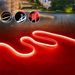 Outdoor Waterproof IP68 Cuttable Dimmable COB LED Strip Light 296 LEDs/m 10W Ra80 Warm White for Decoration