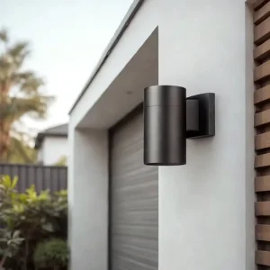 Outdoor Waterproof LED Wall Lamp with Aluminum Body Dusk Dawn Lighting Cylinder Shape for Villa Walls Outdoor Wall Lighting