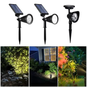 Outdoor Waterproof Led Solar Garden Light Ground Lawn Lamp Solar Lighting Pathway Landscape Spot Light