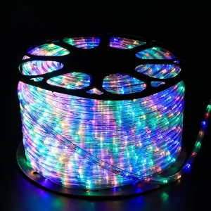Outdoor Waterproof RGB Cuttable Connectable 220 Rope LED Strip Lights