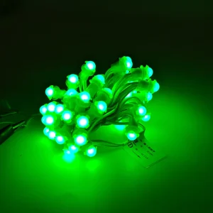 Outdoor Waterproof Single Color 50 Leds DC 12v 9mm Led Pixel String Light Single Color 9mm 12v Pixel Led Smart Pixel