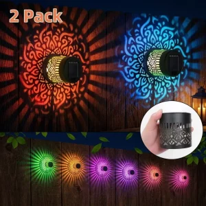 Outdoor Waterproof Solar Iron Mandala Pastoral Countryside Wall Light Cross border Wall Mounted Street Garden Courtyard Lamp