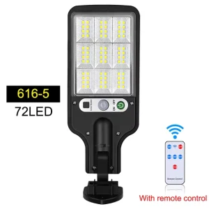 Outdoor Waterproof Solar LED Street Light with Infrared Motion Sensor and Remote Control