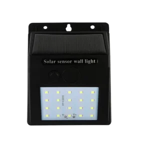 Outdoor Waterproof Solar LED Wall Pack Light with Motion Sensor for Home and Garden
