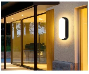 Oval White 100lm/w 3000K Street Outdoor IP65 Waterproof PC 15W/18W/24W LED Bulkhead Light for Wall
