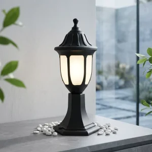 P214 IP44 100-240V Ceramics Outdoor Garden Street Lamp Decorative LED Garden Lights Column Lamps