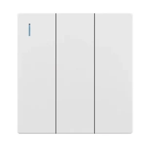 PC UK Wall Switch and Socket 3 Gang 1 Way Copper 250V