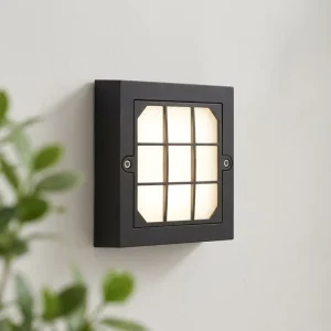 PC1355 Factory Price High Quality PC Body Wall Light Modern Design IP65 Waterproof Outdoor Square LED Wall Lamp