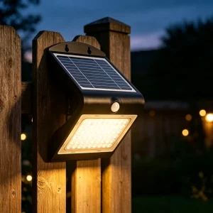 PIR Sensor Wireless Exterior Solar PC Material IP65 Waterproof Double-Sided Luminescence Minimalist Villa Wall Outdoor Lighting