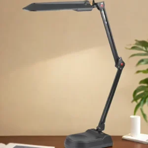 PL 11W Simple AC Space Saving Steel Desk Lamp Multi Joint Adjustable 360 Rotation Foldable Long Arm Eye Caring for Tables