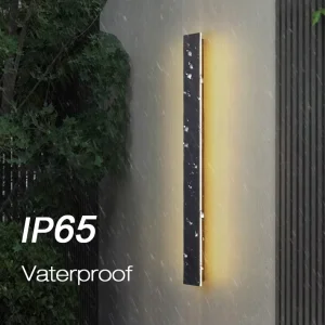 PM Long Strip Outdoor IP65 Waterproof Wall Lamp Modern Minimalist Villa Courtyard Hotel Corridor Rust Proof LED Wall Light