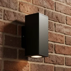 PS2003 2 GU10 Europe Market square up Down Exterior Decoration Light Led Wall Light for Outdoor Wall Sconce Lamp