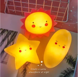 PVC Cute Small Cartoon Animal LED Night Light for Children