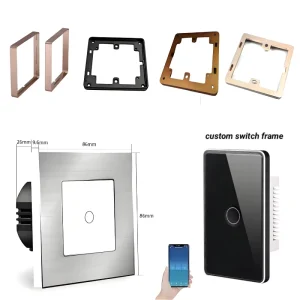 PVC Frame 4-Way Smart WiFi Wall Switch with USB, Waterproof Touch Panel