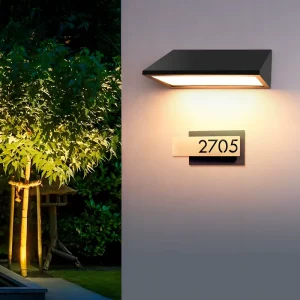 PW1203 IP65 Wall Mounted Lamp Triangle Lighting 100-240V Wall LED Light Fitting 8W Outdoor Wall Light