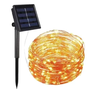Patio Use Outdoor Garden Waterproof 50L 100L 200L Christmas String Lights Outdoor Solar String Lights
