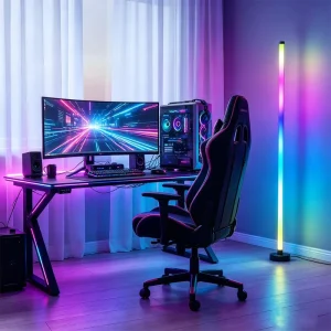 Photography Background RGB LED Floor Lamp 16M Colors Atmosphere Corner Light for Studio Vlog and Tiktok Video with Remote
