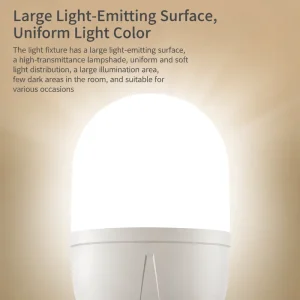 Plastic Wrapped Aluminum LED Bulb E27 High Power Super Bright Energy Saving White Light for Home Indoor