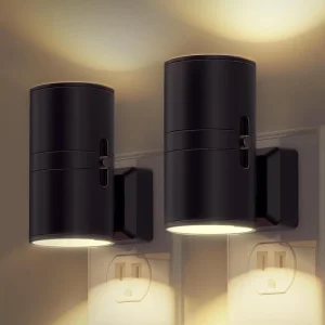 Plug-In LED Bedside Night Light with Automatic Light Sensor, for Kids’ and Babies’ Rooms