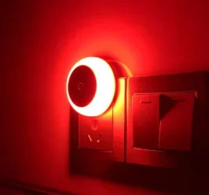 Plug in Electric Round LED Night Lamp Smart Sensor Lights Mini LED Night Lights Hallway Light for Stair